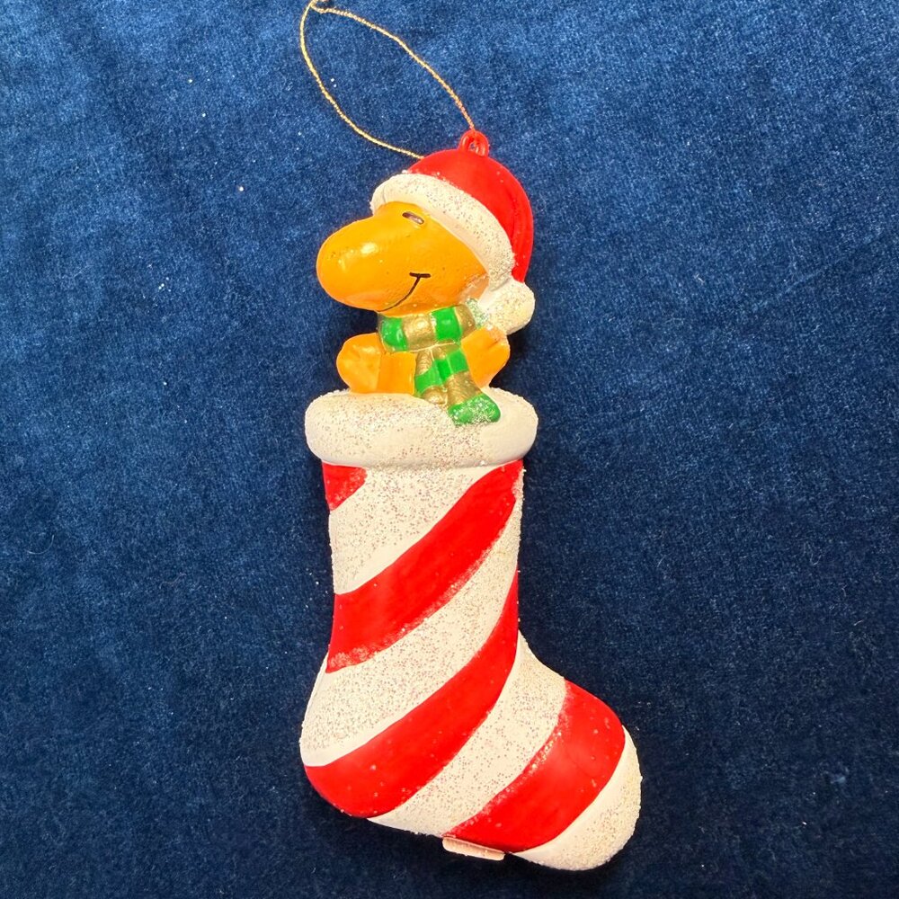 Vintage Peanuts  Woodstock  Christmas Holiday Ornament Kurt Adler 2001 Cartoon